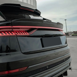 Carbonteile Tuning Heckspoiler Lippe Spoiler Flaps Aufsatz ABS Glanz Schwarz passend für AUDI SQ8 4M + Q8 S-Line 2018+ - 3095