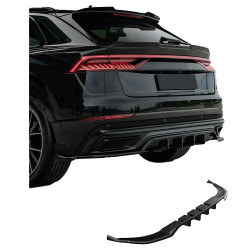 Carbonteile Tuning Heckdiffusor Diffusor ABS Glanz für AUDI SQ8 4M + Q8 S-Line Mk1 2018-2023 - 3096
