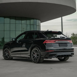 Carbonteile Tuning Heckdiffusor Diffusor ABS Glanz für AUDI SQ8 4M + Q8 S-Line Mk1 2018-2023 - 3096
