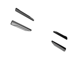 Carbonteile Tuning Seitenschwelleransatz Sideskirt Extension ABS passend für Audi A6 C8 4K S-Line + S6 C8 4K - 3097