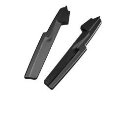 Carbonteile Tuning Hecksplitter Heckansatz Flaps Diffusor seitlich ABS schwarz glänzend passend für Audi A6 C8 S-Line + S6 C8...