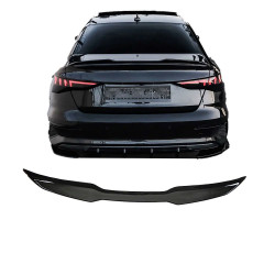 Carbonteile Tuning Heckspoiler Lippe Spoiler Flaps Aufsatz ABS Glanz Schwarz passend für AUDI RS3 + S3 + A3 8Y Limousine - 4005