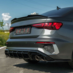 Carbonteile Tuning Heckdiffusor Diffusor ABS Glanz für AUDI S3 + A3 8Y S-Line Limousine - 4006