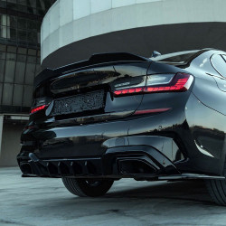 Carbonteile Tuning Heckspoiler Lippe Spoiler Performance schwarz glänzend passend für BMW 3er G20 + M3 G80 - 4012