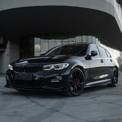 Carbonteile Tuning Sideskirts Seitenschweller Ansätze ABS schwarz glänzend passend für BMW 3er G20 G21 mit MPaket - 4015