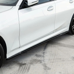 Carbonteile Tuning Sideskirts Seitenschweller Ansätze ABS schwarz glänzend passend für BMW 3er G20 G21 mit MPaket - 4015