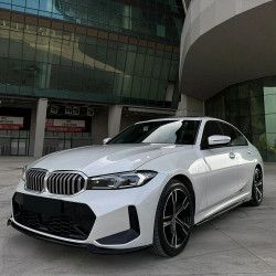 Carbonteile Tuning Sideskirts Seitenschweller Ansätze ABS schwarz glänzend passend für BMW 3er G20 G21 mit MPaket - 4015