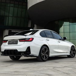 Carbonteile Tuning Sideskirts Seitenschweller Ansätze ABS schwarz glänzend passend für BMW 3er G20 G21 mit MPaket - 4015