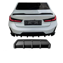 Carbonteile Tuning Heckdiffusor Diffusor Heck Ansatz ABS schwarz glänzend passend für BMW G20 G21 Facelift mit MPaket - 4018