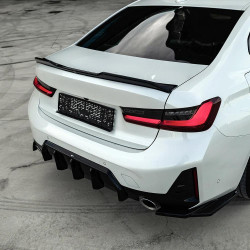 Carbonteile Tuning Heckdiffusor Diffusor Heck Ansatz ABS schwarz glänzend passend für BMW G20 G21 Facelift mit MPaket - 4018