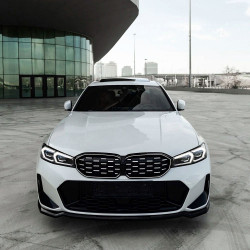 Carbonteile Tuning Frontlippe Lippe Schwert Frontspoiler Spoiler ABS Glanz für BMW 3er G20 G21 Facelift mit MPaket - 4019