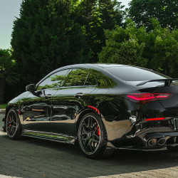 Carbonteile Tuning Sideskirts Seitenschweller Ansätze ABS schwarz glänzend passend für Mercedes Benz CLA Klasse C118 W118 CLA...