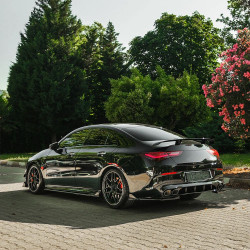 Carbonteile Tuning Sideskirts Seitenschweller Ansätze ABS schwarz glänzend passend für Mercedes Benz CLA Klasse C118 W118 CLA...