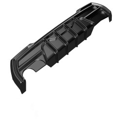 Carbonteile Tuning Heckdiffusor Diffusor Heck Ansatz ABS schwarz glänzend passend für BMW 1er F40 mit MPaket + M135 - 4042