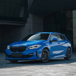 Carbonteile Tuning Sideskirts Seitenschweller Ansätze ABS schwarz glänzend passend für BMW 1er F40 mit MPaket + M135 - 4043