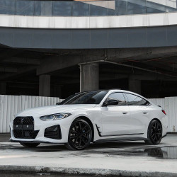 Carbonteile Tuning Sideskirts Seitenschweller Ansätze ABS schwarz glänzend passend für BMW 4er G26 Gran Coupe - 4050