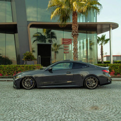 Carbonteile Tuning Sideskirts Seitenschweller Ansätze ABS schwarz glänzend passend für BMW 4er G22 G23 Coupe Cabrio - 4055