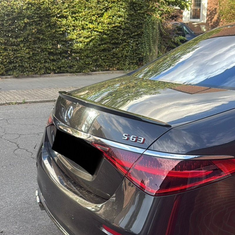 Carbonteile Tuning Heckspoiler Spoiler Lippe ABS Glanz Schwarz für Mercedes Benz S Klasse W223 - 2870