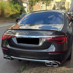 Carbonteile Tuning Heckspoiler Spoiler Lippe ABS Glanz Schwarz für Mercedes Benz S Klasse W223 - 2870
