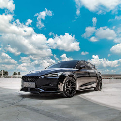 Carbonteile Tuning Sideskirts Seitenschweller Ansätze ABS schwarz glänzend passend für CUPRA Leon MK1 + Facelift - 4058