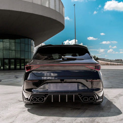 Carbonteile Tuning Heckdiffusor Diffusor Heck Ansatz ABS schwarz glänzend passend für CUPRA Leon MK1 + Facelift - 4060