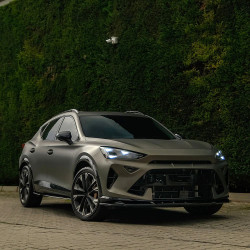 Carbonteile Tuning Frontlippe Spoiler Schwert ABS Schwarz Glänzend passend für Cupra Formentor Mk1 Facelift - 4062