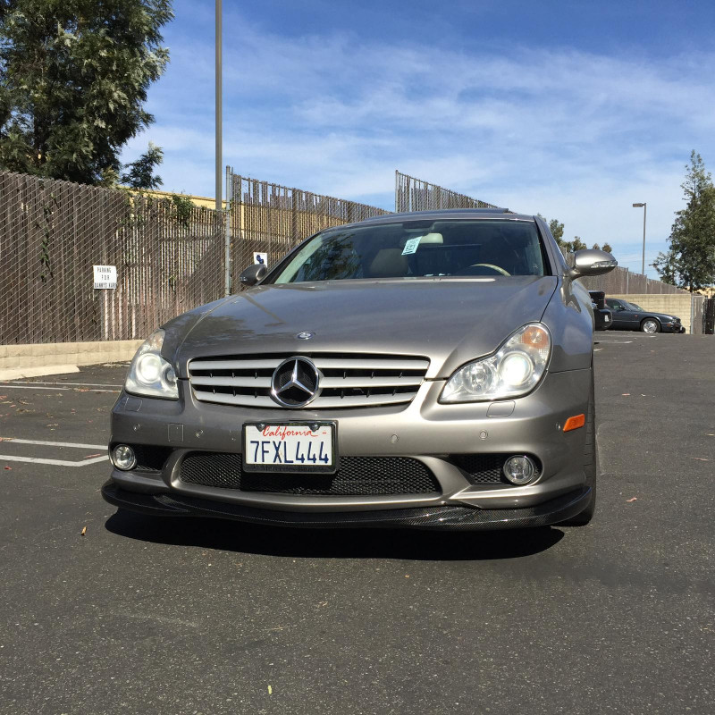 Carbonteile Tuning Frontlippe Spoiler Schwert Carbon passend für Mercedes-Benz C219 W219 CLS55 CLS63 - 4063