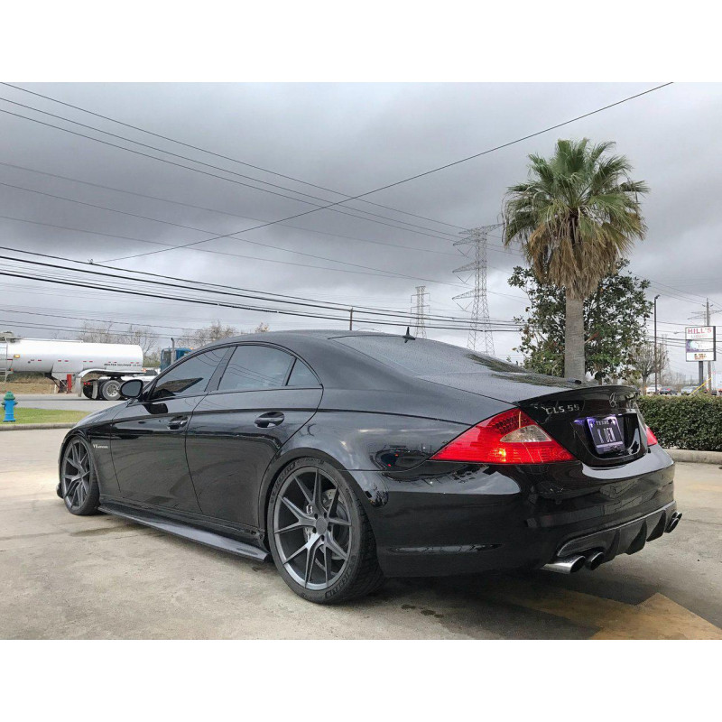 Carbonteile Tuning Sideskirt Seitenschweller Ansatz Carbon passend für Mercedes-Benz C219 W219 CLS55 CLS63 - 4064