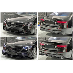 Carbonteile Tuning Bodykit Frontlippe Spoiler Schwert Heckspoiler Lippe Diffusor passend für Mercedes-Benz S-Klasse W223 mit ...