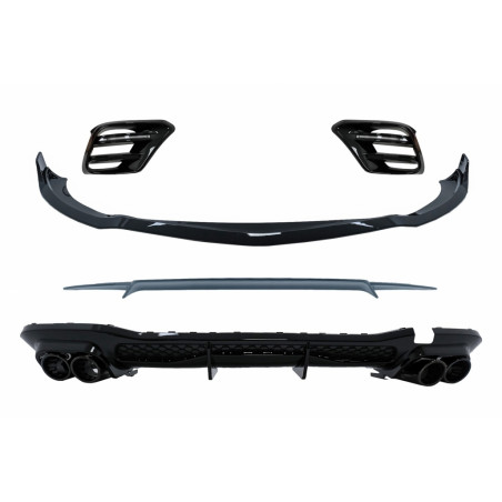 Carbonteile Tuning Bodykit Frontlippe Spoiler Schwert Heckspoiler Lippe Diffusor passend für Mercedes-Benz S-Klasse W223 mit ...