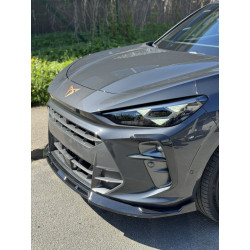 Carbonteile Tuning Frontsplitter Flaps Splitter Canards Frontansatz ABS schwarz glänzend passend für Cupra Terramar - 4069