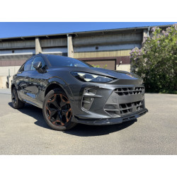 Carbonteile Tuning Frontlippe Spoiler Schwert ABS Schwarz Glänzend passend für Cupra Terramar - 4070