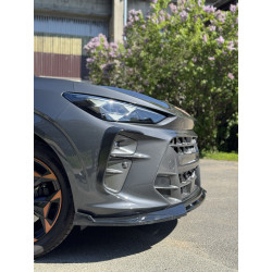 Carbonteile Tuning Frontlippe Spoiler Schwert ABS Schwarz Glänzend passend für Cupra Terramar - 4070