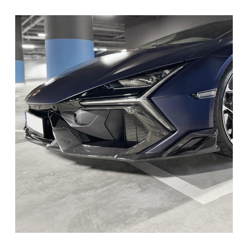 Carbonteile Tuning Frontlippe Frontspoiler Lippe Spoiler Schwert Vollcarbon Carbon passend für Lamborghini Revuelto - 4071