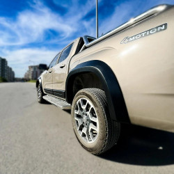 Carbonteile Tuning Kotflügelverbreiterung Ansatz ABS Matt für Volkswagen VW Amarok 2022+ - 4073