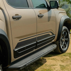 Carbonteile Tuning Türverkleidung Tür Verkleidung Karosserie ABS Matt Schwarz passend für Volkswagen VW Amarok 2022+ - 4074