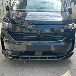 Carbonteile Tuning Frontlippe Lippe Schwert Frontspoiler Spoiler V3 ABS Glanz Schwarz passend für Volkswagen Transporter T7 -...