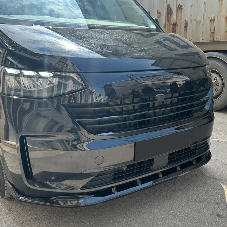 Carbonteile Tuning Frontlippe Lippe Schwert Frontspoiler Spoiler V3 ABS Glanz Schwarz passend für Volkswagen Transporter T7 -...