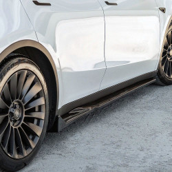 Carbonteile Tuning Sideskirts Seitenschweller Ansätze ABS schwarz glänzend passend für Tesla Model Y - 4082