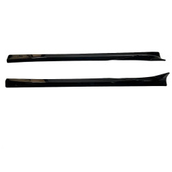 Carbonteile Tuning Sideskirts Seitenschweller Ansätze ABS schwarz glänzend passend für Tesla Model Y - 4082