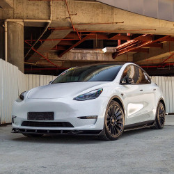 Carbonteile Tuning Sideskirts Seitenschweller Ansätze ABS schwarz glänzend passend für Tesla Model Y - 4082