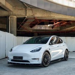 Carbonteile Tuning Sideskirts Seitenschweller Ansätze ABS schwarz glänzend passend für Tesla Model Y - 4082