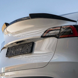 Carbonteile Tuning Heckspoiler Lippe Spoiler Flaps Aufsatz ABS Glanz Schwarz passend für Tesla Model Y - 4083