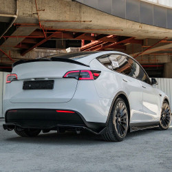 Carbonteile Tuning Heckspoiler Lippe Spoiler Flaps Aufsatz ABS Glanz Schwarz passend für Tesla Model Y - 4083