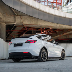 Carbonteile Tuning Diffusor Heckdiffusor Heck Ansatz ABS Glanz Schwarz passend für Tesla Model Y - 4084