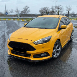 Carbonteile Tuning Sideskirts Seitenschweller Ansätze ABS schwarz glänzend passend für Ford Focus ST Mk3 Hatchback - 4087