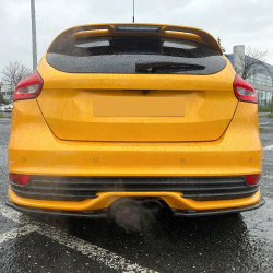 Carbonteile Tuning Diffusor Heckdiffusor Heck Ansatz Hecksplitter Flaps ABS Glanz Schwarz passend für Ford Focus ST Mk3 Facel...