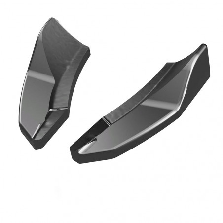 Carbonteile Tuning Heck Ansatz Hecksplitter Flaps ABS Glanz Schwarz passend für FORD Fiesta MK8 ST - 4092