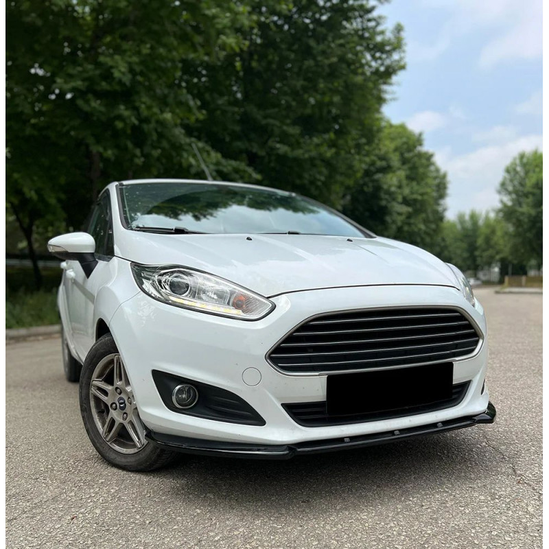 Carbonteile Tuning Frontlippe Lippe Schwert Frontspoiler Spoiler ABS Glanz Schwarz passend für FORD Fiesta MK7 Facelift - 4094