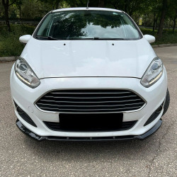 Carbonteile Tuning Frontlippe Lippe Schwert Frontspoiler Spoiler ABS Glanz Schwarz passend für FORD Fiesta MK7 Facelift - 4094